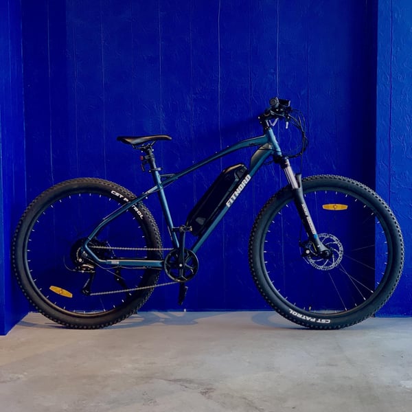 **DEMO STOCKHOLM** FitNord Ranger 200 Elmountainbike 2024, blå (540 Wh batteri) 48 cm