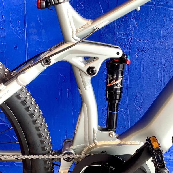 **DEMO STOCKHOLM** FitNord Ranger 700FS heldämpad Elmountainbike, Mintgrön, 48CM 