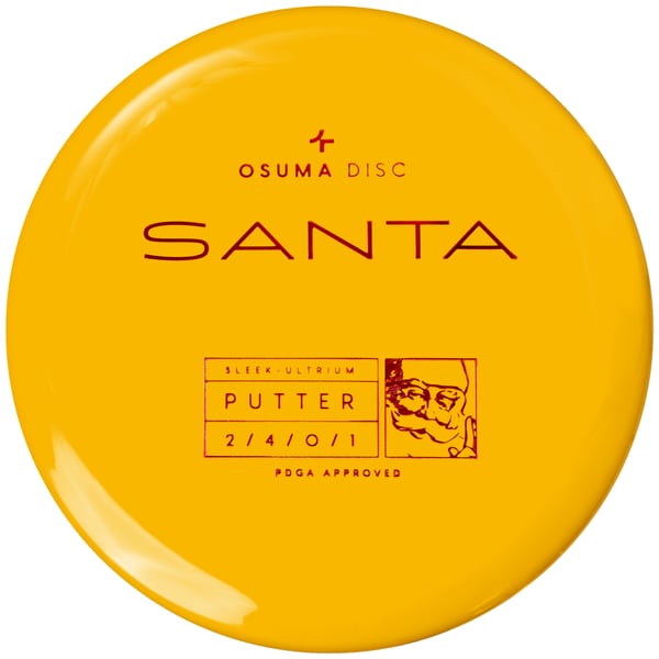 Osuma Frisbee Golf disc Sleek-Ultrium Santa, putter