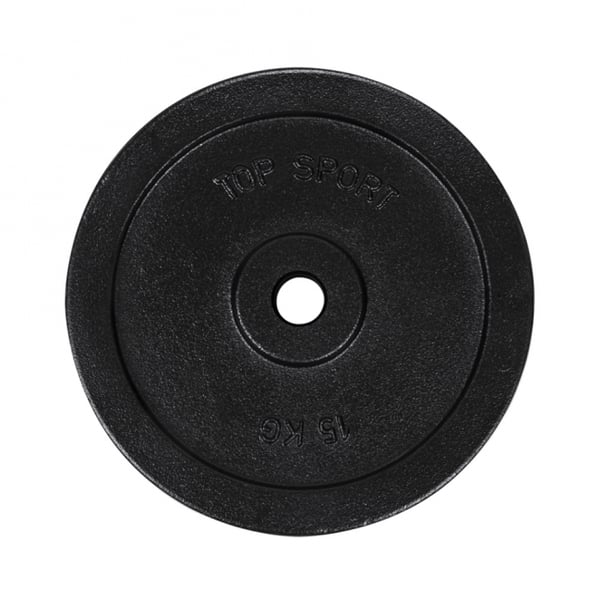 Top Sport Castyr Viktskiva 30 mm i gjutjärn 15 kg
