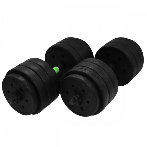 SportVida Justerbara hantlar 40 kg, gröna