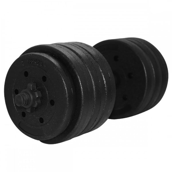 SportVida Justerbara hantlar 40 kg, gröna