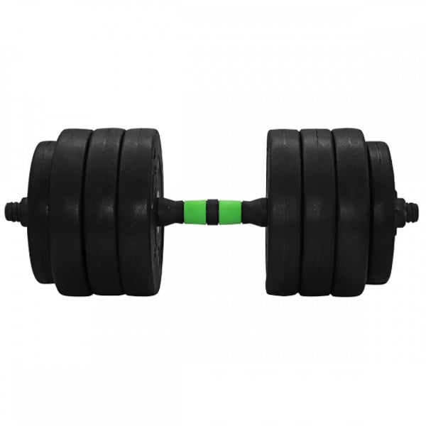 SportVida Justerbara hantlar 40 kg, gröna