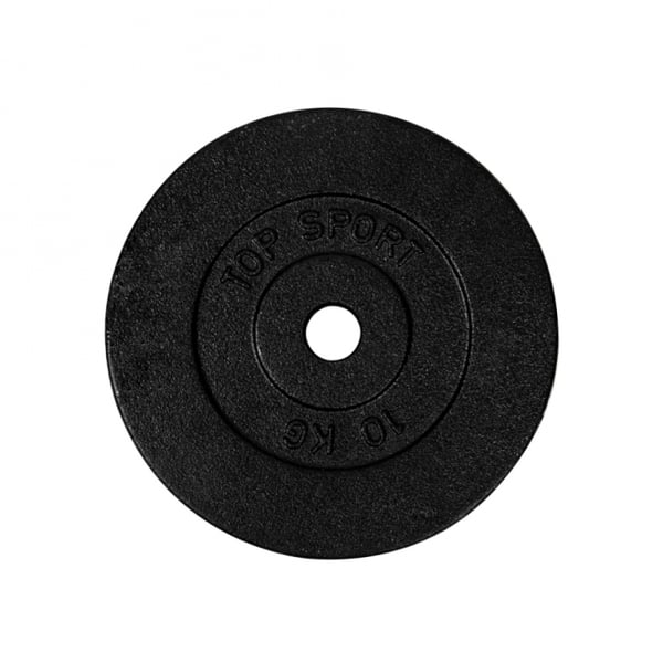 Top Sport Castyr Viktskiva 30 mm i gjutjärn 10 kg