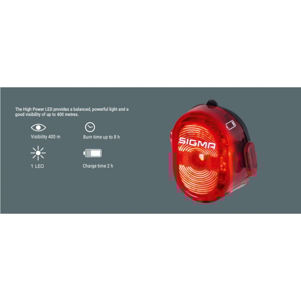 SIGMA Nugget II Flash Red Bakljus