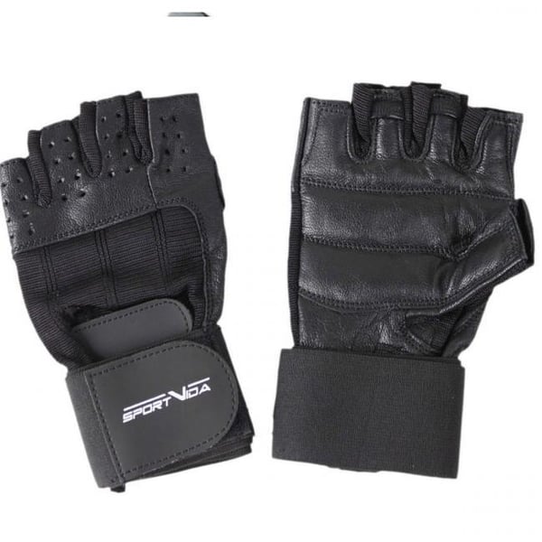 SportVida svarta gymhandskar, XL