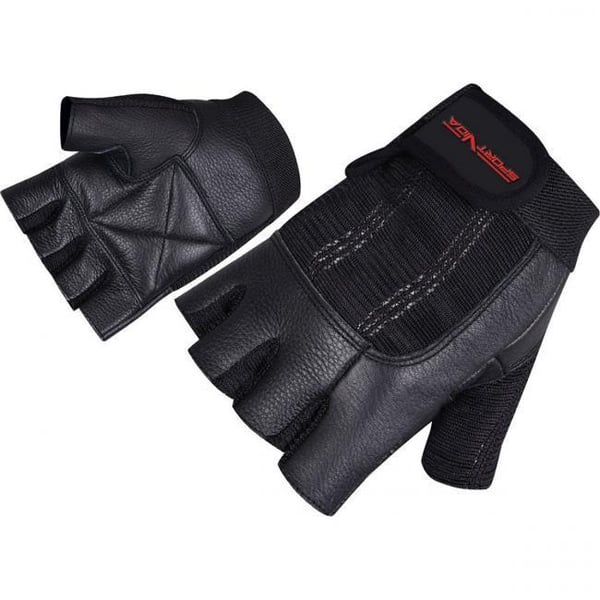 SportVida svarta gymhandskar, L/XL
