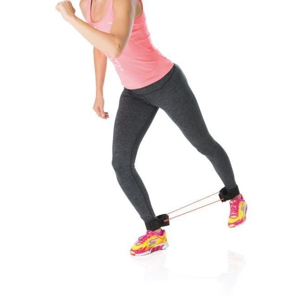 Gymstick motståndsgummiband med fotremmar