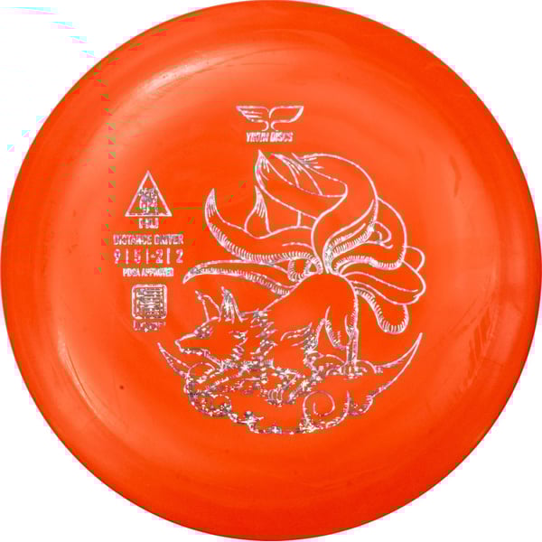 Yikun Tiger Line Hu Frisbee golf disc, Röd