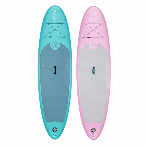FitNord Aqua 300 dubbelpaket SUP-brädor i turkos och rosa