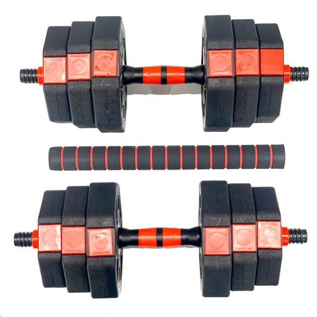 FitNord Justerbart Hantel- och Pump-set, Vinyl 20 kg