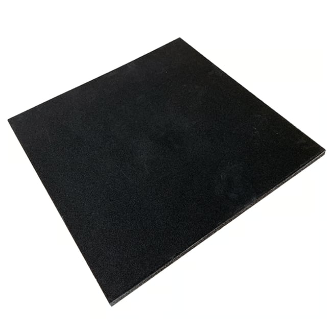 FitNord FitNord Gymgolv, gummi 1m x 1m x 30mm, svart