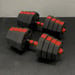FitNord Justerbart Hantel- och Pump-set, Vinyl 30 kg 2