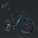 FitNord Rumble 500 Elfatbike 2024, blå (720 Wh batteri) 2