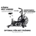 FitNord Invader 500 Airbike Luftmotståndscykel 7