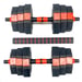 FitNord Justerbart Hantel- och Pump-set, Vinyl 20 kg