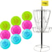 Frisbee Disc Golf Startpaket med korg och 9 discar