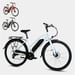 FitNord Ava 200 Elcykel 2024, vit (540 Wh batteri)