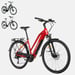 FitNord Ava 300 Elcykel 2024, röd (720 Wh batteri)