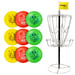 Discgolf Frisbee Startpaket med korg och 9 diskar