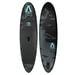 FitNord Aqua Lite SUP-brädset, Åbo (svart-turkos), med aluminiumpaddel