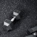 FitNord Gummimatta svart 4 mm (10m rulle), med vita prickar
