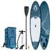 FitNord Aqua 330 SUP-brädset, KEMI (vit-svart), med glasfiberpaddel