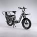 FitNord Cargo 350 Longtail Elcykel, grå