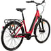FitNord Classic 500 Elcykel 2023, röd (630 Wh högkapacitetsbatteri)