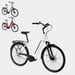 FitNord Classic 500 Elcykel 2024, vit (612 Wh batteri)