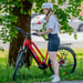 FitNord Ava 500 Elcykel 2023, röd (630 Wh batteri)