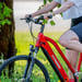 FitNord Ava 500 Elcykel 2023, röd (630 Wh batteri)