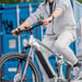FitNord Ranger 700FS heldämpad Elmountainbike, mintgrön (720 Wh batteri)