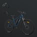 FitNord Ranger 200 Elmountainbike 2024, blå (540 Wh batteri)