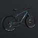 FitNord Rumble 300 Elfatbike 2024, blå (720 Wh batteri)