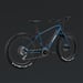 FitNord Rumble 500 Elfatbike 2024, blå (720 Wh batteri)