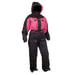 Snow Fox ICE-LITE värmeoverall hel för damer, svart/rosa