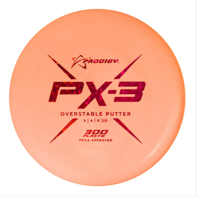 Prodigy Disc PX-3 300 Putter Frisbee golf, Orange