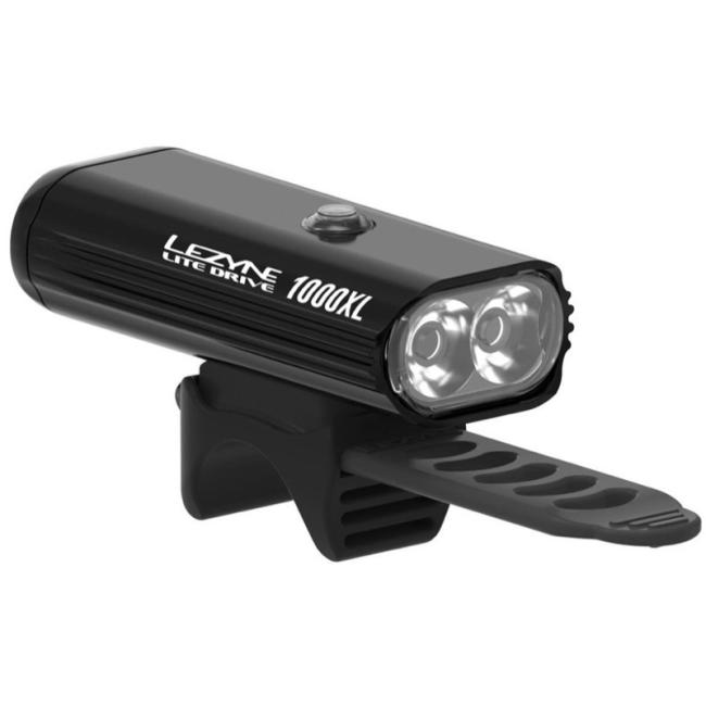 Lezyne uppladdningsbar Led framlampa cykel Lite Drive 1000XL med fjärrkontroll, svart