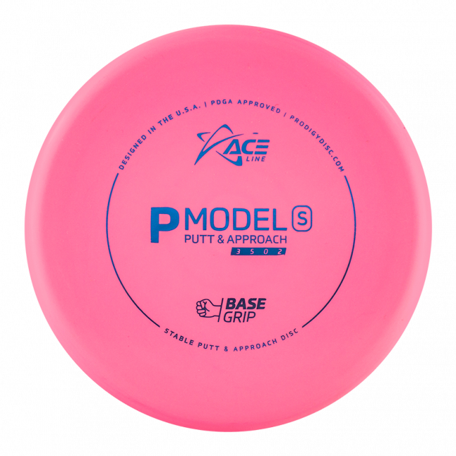 Prodigy Disc ACE Line P Model S BaseGrip Frisbee golf disc, rosa