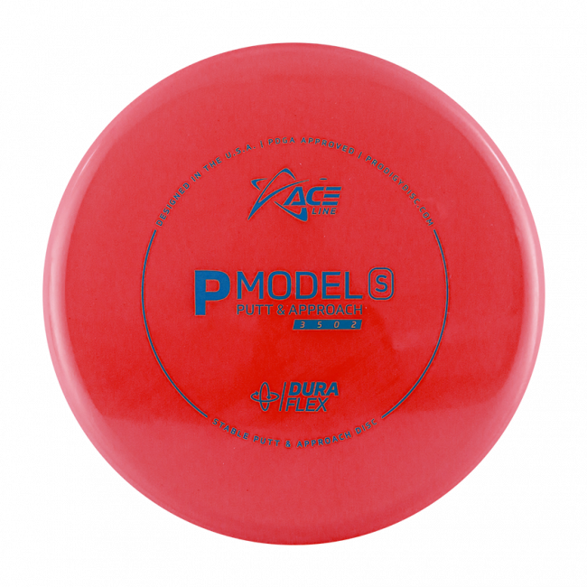 Prodigy Disc ACE Line P Model S DuraFlex Frisbee Golf Disc, Röd