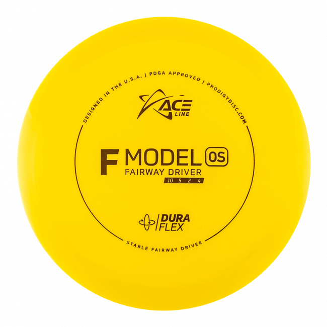 Prodigy Disc ACE Line F Model OS DuraFlex Frisbee Golf Disc, Gul