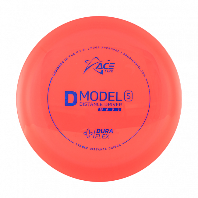 Prodigy Disc ACE Line D Model S DuraFlex Frisbee Golf Disc, Röd