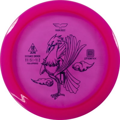 Yikun Phoenix Line Jun Frisbee Golf Disc, rosa
