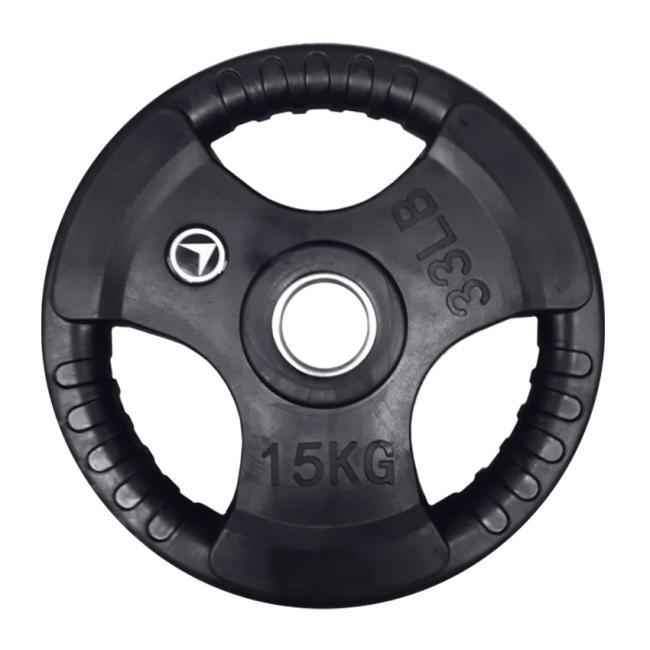 Viktskiva 15 kg, FitNord Tri-Grip