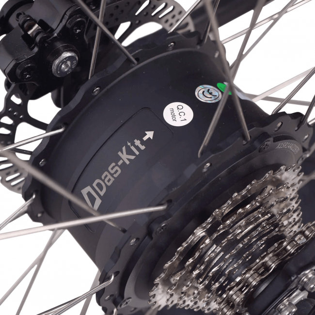 Elfatbike NCM Aspen, svart (624 Wh högeffektsbatteri)