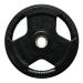 Viktskiva 25 kg, FitNord Tri-Grip Svart G2
