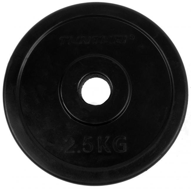 30 mm gummibelagd viktskiva 25 kg (par) Tunturi