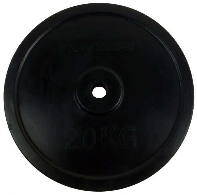 Tunturi Gummerad Viktskiva 30 mm, 20 kg