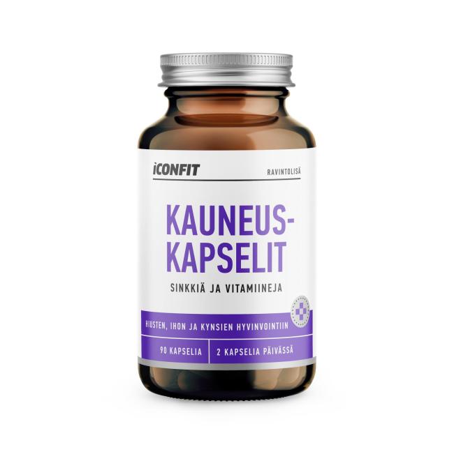ICONFIT Skönhetskapslar (för hår, hud och naglars välmående), 90st